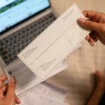 Bank account showing a direct deposit and an overdraft fee charge